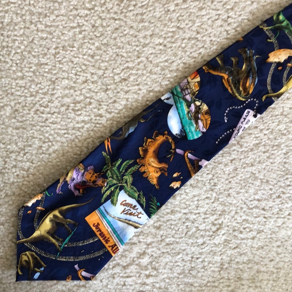 Nicole Miller dinosaur tie